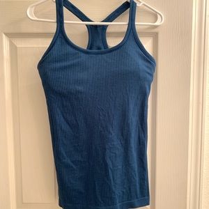 Lululemon Ebb to Street Tank. Blue Borealis Size 8